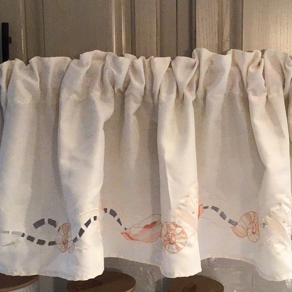 Elegant beige and brown Embroidered Curtains